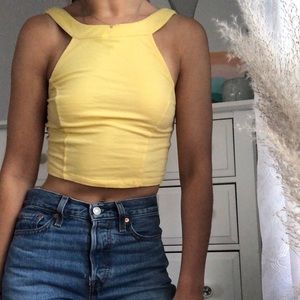 Urban outfitters kimchi blue yellow high neck top